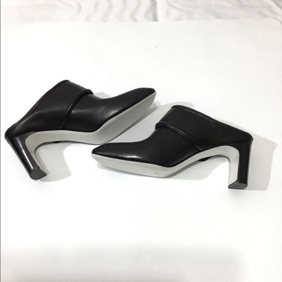 Rag & Bone Mule Heel Black Leather Elliott Slip On Shoe Size 40 - Picture 4 of 8